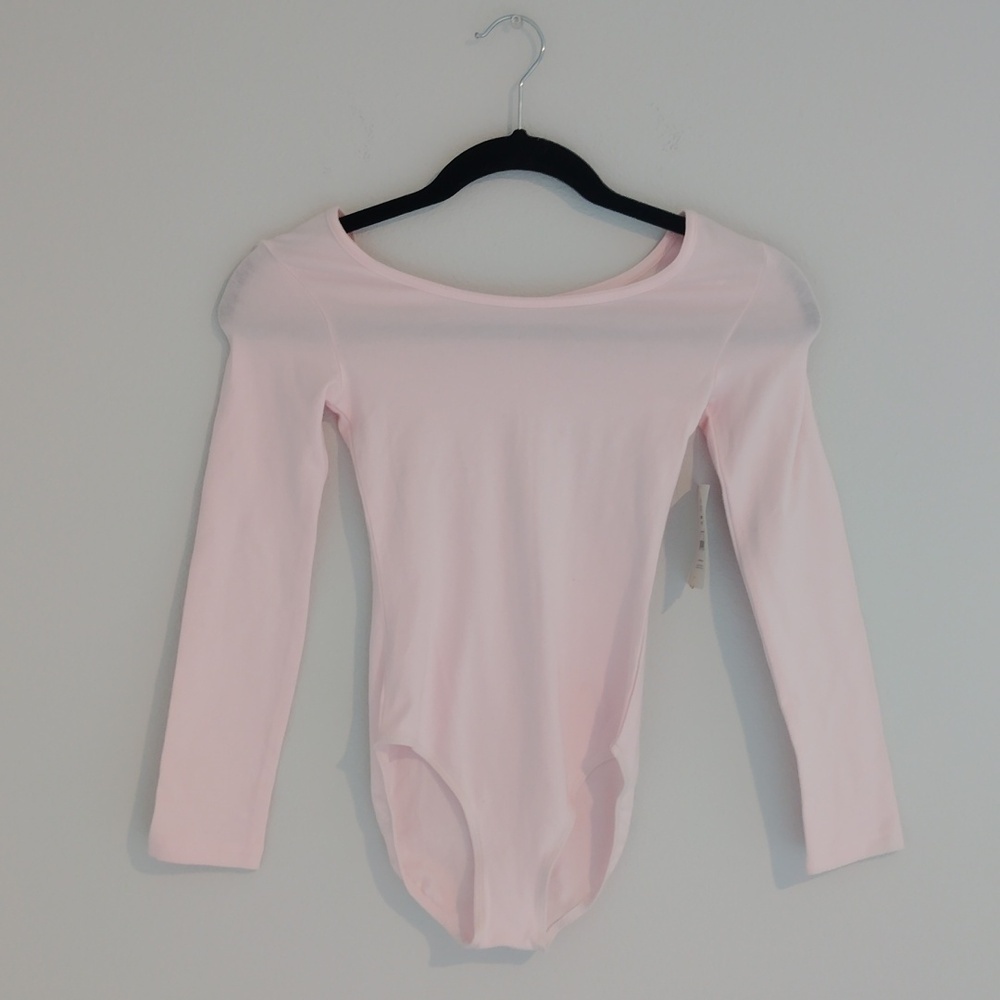 Danskin Girls Light Pink Long Sleeve Leotard - Picture 2 of 5